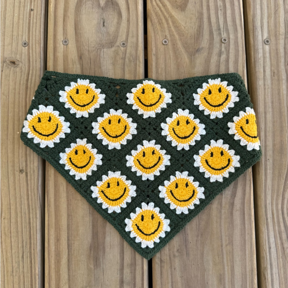 Sunflower Smiley Bandana